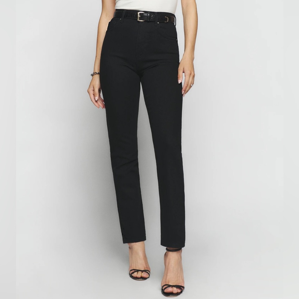 Reformation Jeans Liza High Rise Straight Crop